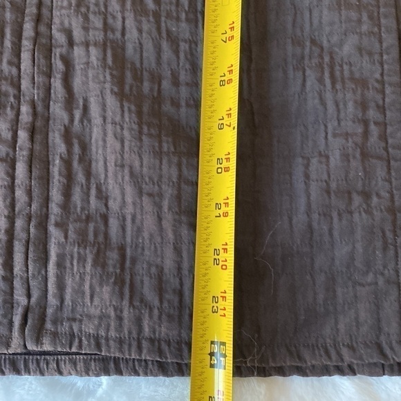 Eileen Fisher Lightweight Brown Textured Zippered Jacket Size Large - Picture 10 of 11